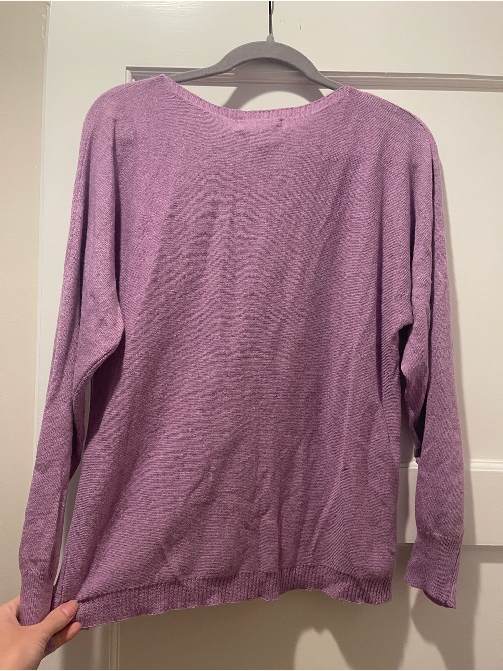 Bianco and Blu Cashmere Lavender Crewneck Women’s Sweater - Soft Knit